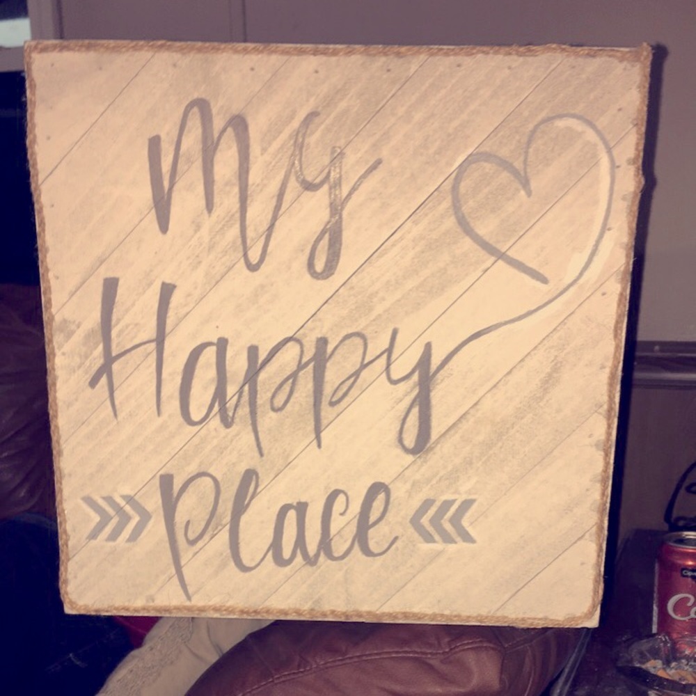 happy place wall decor